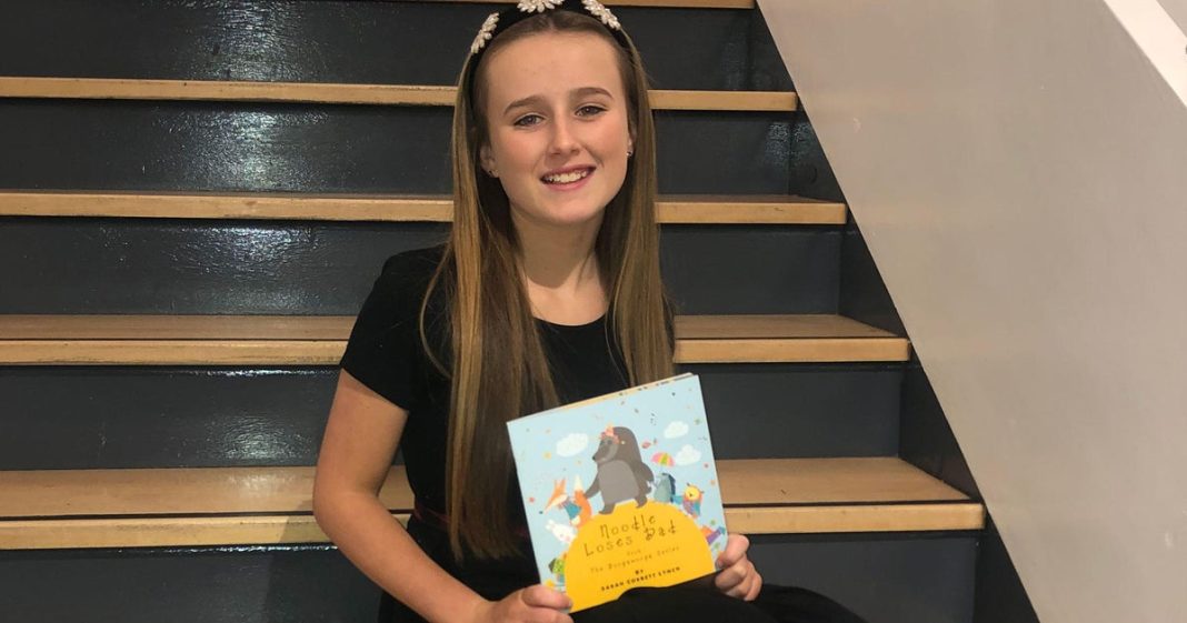 Teen daughter of murder victim writes children's books on coping with loss