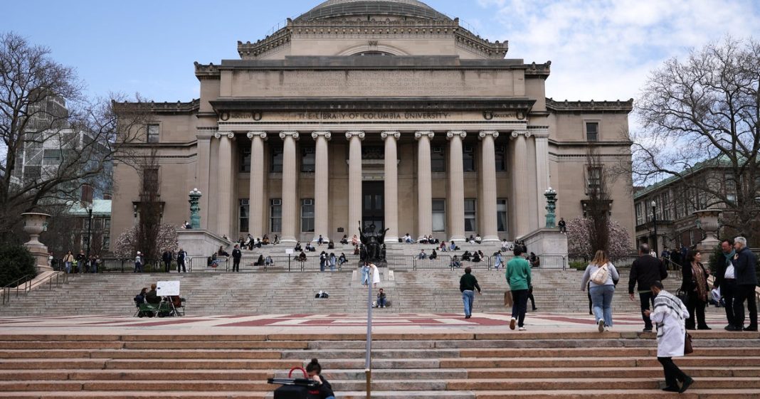 Education Dept. threatens Columbia University's accreditation