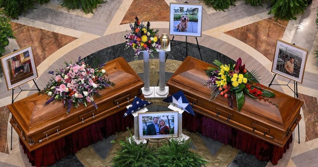 Private funeral held for slain Minnesota state lawmaker and husband