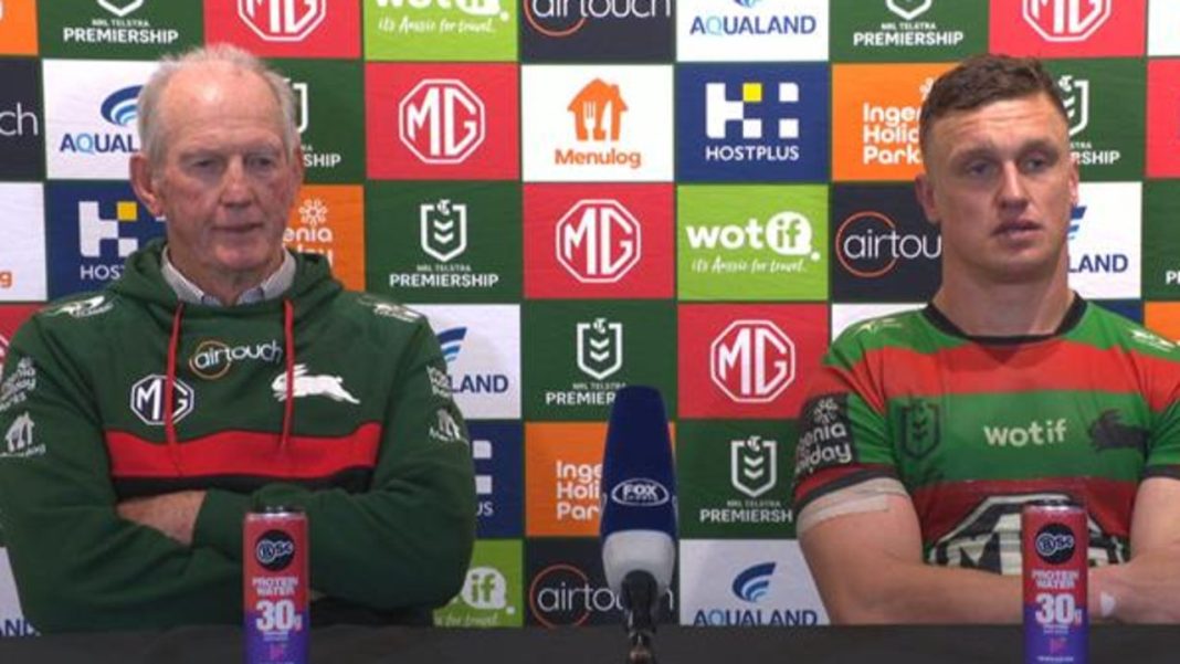 ‘Not a top four team yet’: Bennett’s honest admission as Souths coach praises Johnston and Latrell