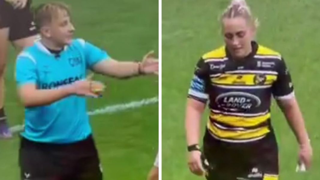 ‘I’m not having you saying that’: Women’s Super League star sent off for alleged X-rated ref question